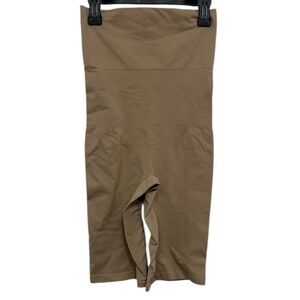 High-Waisted Tan Shapewear Shorts